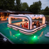 NB-PB007 Backyard Inflatable Party Bar With Swimming Pool Portable Bar Pool Tent Water Blow Up Inflatable  Bar Pool